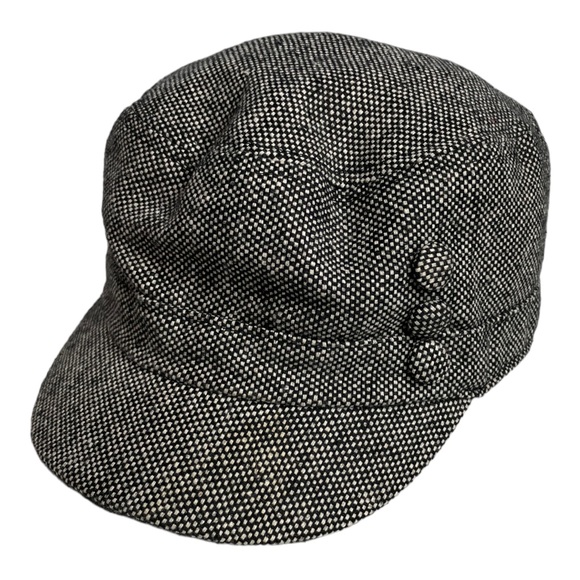 Mudd Accessories Y2k Tweed Black Cadet Cap Y2k Newsboy Hat Poshmark